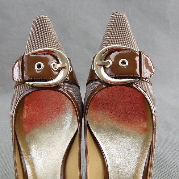 Circa Joan & David Women Open Back Shoes 8M Leather Sole - Picture 5 of 9